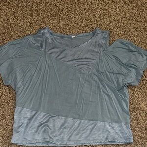 lululemon athletica Vintage Teal Short Sleeve Top
